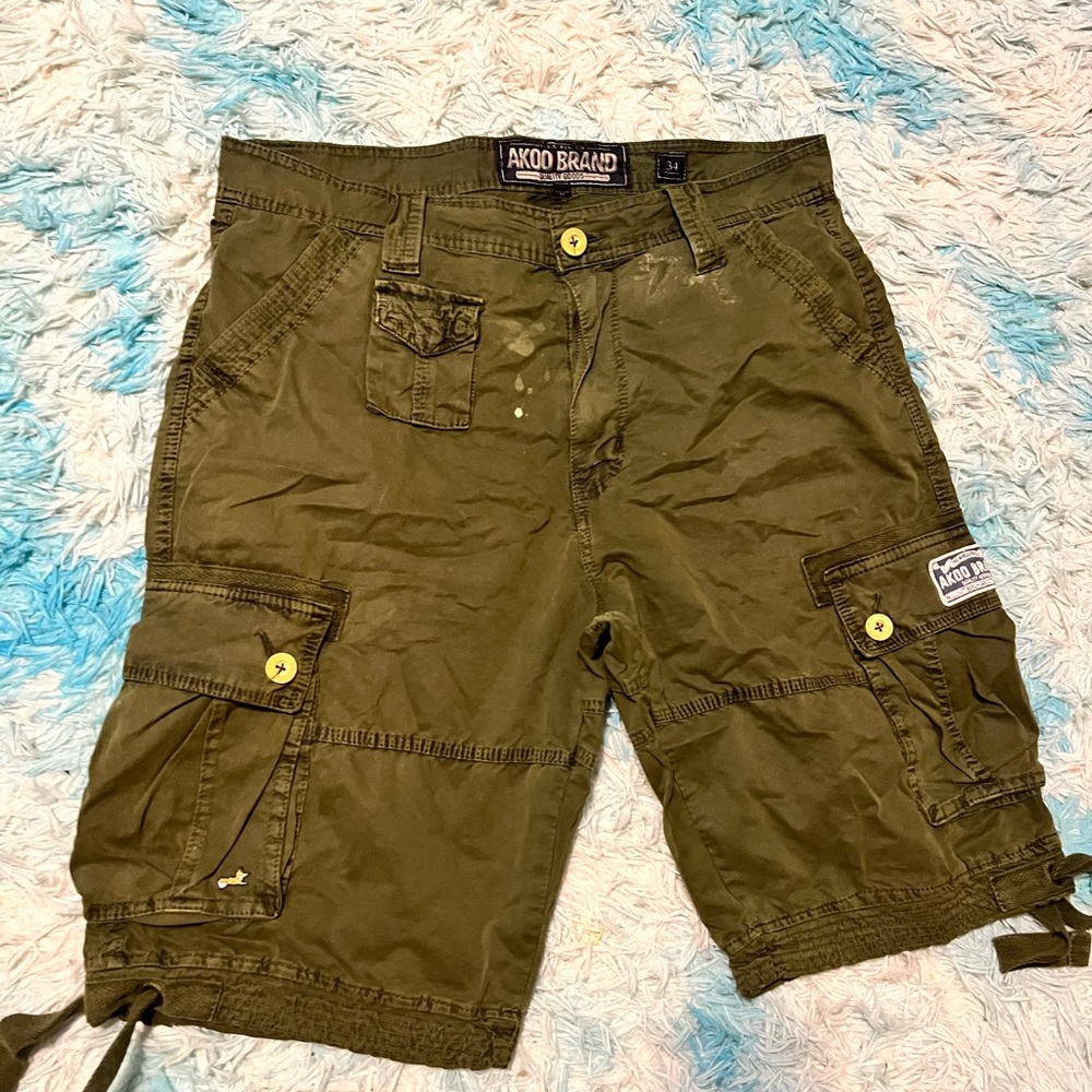 Akoo cargo. Khaki shirt size 34